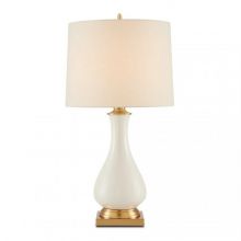 Lynton_Currey lampa stołowa E27 12W kremowa